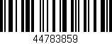 Código de barras (EAN, GTIN, SKU, ISBN): '44783859'