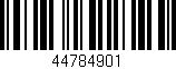 Código de barras (EAN, GTIN, SKU, ISBN): '44784901'