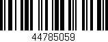 Código de barras (EAN, GTIN, SKU, ISBN): '44785059'