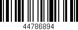 Código de barras (EAN, GTIN, SKU, ISBN): '44786894'