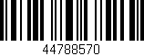 Código de barras (EAN, GTIN, SKU, ISBN): '44788570'