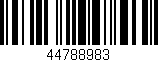 Código de barras (EAN, GTIN, SKU, ISBN): '44788983'