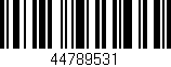 Código de barras (EAN, GTIN, SKU, ISBN): '44789531'