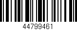 Código de barras (EAN, GTIN, SKU, ISBN): '44799461'