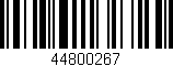 Código de barras (EAN, GTIN, SKU, ISBN): '44800267'