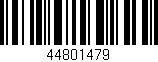 Código de barras (EAN, GTIN, SKU, ISBN): '44801479'