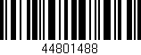 Código de barras (EAN, GTIN, SKU, ISBN): '44801488'