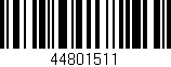 Código de barras (EAN, GTIN, SKU, ISBN): '44801511'