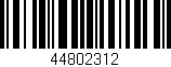 Código de barras (EAN, GTIN, SKU, ISBN): '44802312'