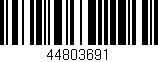 Código de barras (EAN, GTIN, SKU, ISBN): '44803691'