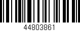 Código de barras (EAN, GTIN, SKU, ISBN): '44803861'
