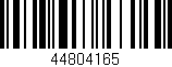 Código de barras (EAN, GTIN, SKU, ISBN): '44804165'