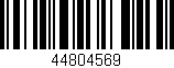 Código de barras (EAN, GTIN, SKU, ISBN): '44804569'