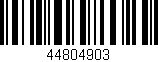 Código de barras (EAN, GTIN, SKU, ISBN): '44804903'