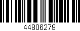 Código de barras (EAN, GTIN, SKU, ISBN): '44806279'