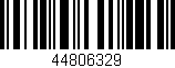 Código de barras (EAN, GTIN, SKU, ISBN): '44806329'