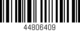 Código de barras (EAN, GTIN, SKU, ISBN): '44806409'