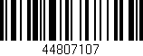 Código de barras (EAN, GTIN, SKU, ISBN): '44807107'