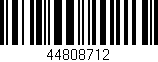 Código de barras (EAN, GTIN, SKU, ISBN): '44808712'
