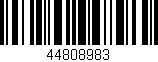 Código de barras (EAN, GTIN, SKU, ISBN): '44808983'