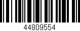 Código de barras (EAN, GTIN, SKU, ISBN): '44809554'