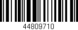 Código de barras (EAN, GTIN, SKU, ISBN): '44809710'
