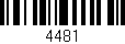 Código de barras (EAN, GTIN, SKU, ISBN): '4481'