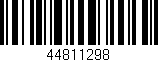 Código de barras (EAN, GTIN, SKU, ISBN): '44811298'