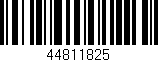 Código de barras (EAN, GTIN, SKU, ISBN): '44811825'