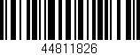 Código de barras (EAN, GTIN, SKU, ISBN): '44811826'