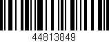 Código de barras (EAN, GTIN, SKU, ISBN): '44813849'