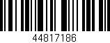 Código de barras (EAN, GTIN, SKU, ISBN): '44817186'