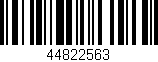 Código de barras (EAN, GTIN, SKU, ISBN): '44822563'