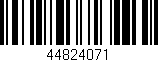 Código de barras (EAN, GTIN, SKU, ISBN): '44824071'