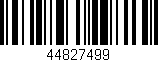 Código de barras (EAN, GTIN, SKU, ISBN): '44827499'