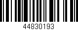 Código de barras (EAN, GTIN, SKU, ISBN): '44830193'