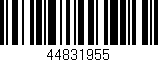 Código de barras (EAN, GTIN, SKU, ISBN): '44831955'