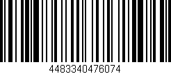 Código de barras (EAN, GTIN, SKU, ISBN): '4483340476074'