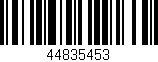 Código de barras (EAN, GTIN, SKU, ISBN): '44835453'