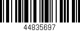 Código de barras (EAN, GTIN, SKU, ISBN): '44835697'