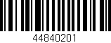 Código de barras (EAN, GTIN, SKU, ISBN): '44840201'