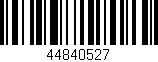 Código de barras (EAN, GTIN, SKU, ISBN): '44840527'