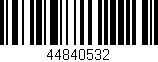 Código de barras (EAN, GTIN, SKU, ISBN): '44840532'
