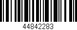 Código de barras (EAN, GTIN, SKU, ISBN): '44842283'