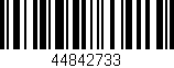 Código de barras (EAN, GTIN, SKU, ISBN): '44842733'