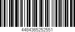 Código de barras (EAN, GTIN, SKU, ISBN): '4484365252551'