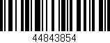 Código de barras (EAN, GTIN, SKU, ISBN): '44843854'