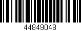 Código de barras (EAN, GTIN, SKU, ISBN): '44849048'
