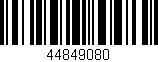 Código de barras (EAN, GTIN, SKU, ISBN): '44849080'
