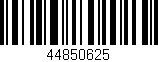 Código de barras (EAN, GTIN, SKU, ISBN): '44850625'